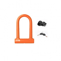 SHUTING2020 Bike Lock SHUTING2020 Cable Lock Bike Lock Luggage Lock Motorcycle Electric Car Lock With Mounting Bracket Key (Color : Orange)