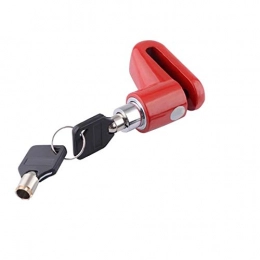 SlimpleStudio Bike Lock SlimpleStudio Bike Lock Motorcycle Lock Security Anti Theft Bicycle Motorbike Motorcycle Disc Brake Lock Theft Protection For Scooter Safety-Black bicycle lock (Color : Red)