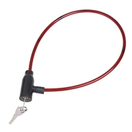 SlimpleStudio Bike Lock SlimpleStudio Bike Lock pc Metal Cycling Cable Anti-Theft Bike Safety Lock With -red bicycle lock (Color : Red)