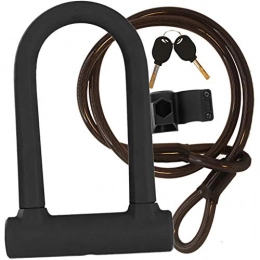 Spritz National Accessories Spritz National Bike U Lock With Steel Cable and Bike Mount. Bike D Lock Best For Locking Your Bike Up Safely. Weatherproof and Heavy Duty. Easily Carried On The Bike Mount. U-Lock Style