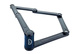 Squire Bike Lock Squire Heavy Duty Folding Lock (Folda FL850) - Disc Tumbler Locking Mechanism for High Pick Resistance - Foldable Hardened Steel Links - Graded Folding Bike Lock for All Purposes
