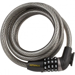 STANLEY Accessories Stanley Medium Cable Combi Bike Lock - Black