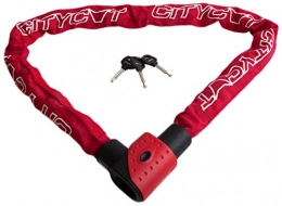 Starry Citycat Bike Lock Starry Citycat Unisex's Art-3 Chain Lock, Red, One Size
