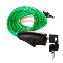 Jingyinyi Accessories Steel Cable Rope Lock / Motorcycle Lock Battery car Bicycle Anti-Theft Lock Riding Equipment Yellow-Green