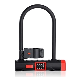 DXSE Accessories Strong Steel Bicycle U Lock Anti-Theft Motorcycle Lock Safety Password Code Cycling Accessories Bike Security Lock