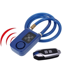 SunshineFace 110dB Bicycle Wireless Lock, Alarm with Remote Anti-theft Lock Vibration Alarm System for Scooter E-bike