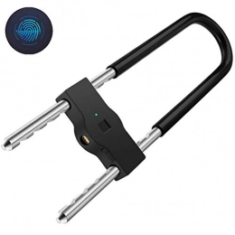 TO.1 Accessories TO.1 Bike Lock And Fingerprint Unlock, Durable Handy Stainless Steel Security Bicycle Lock, For Electric Bicycle Motorcycle Cycling Locks