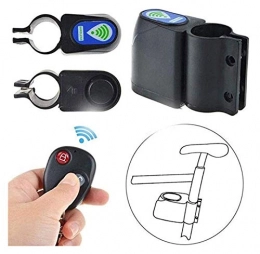 TTW Bike Lock TTW Anti-Theft Bike Lock ，Cycling Security Lock ， Remote Control Vibration Alarm，Universal bicycle lock (Color : Black)