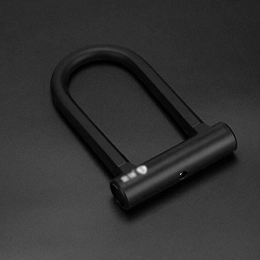 BJGUG Bike Lock U-Lock Bicycle Lock Anti-Theft Motorcycle Accessories Electric Car Lock Double Open Bold Anti-Shear Safety, A