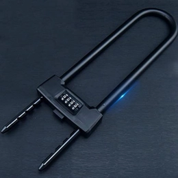 U-shaped Code Lock, 4-digit Resettable Bicycle Safety Lock With 14mm U-shaped Buckle, Bicycle Lock, Motorcycle Code Lock Anti-theft Door Lock (three Colors Optional)