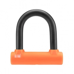 UFFD Accessories UFFD Bike Lock Anti Theft Lightweight Unbreakable Bicycle Wheel Portable Locks with 2 Keys for Road Mountain Commute Bike Gift for Child Kids (Color : Orange, Size : 13cmx13.5cm)