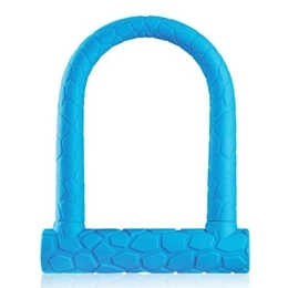 UPPVTE Bike Lock UPPVTE Bike U Lock, Anti Theft Bicycle Secure Locks Heavy Duty Combination 4Ft Length Security Cable Bicycle D Lock Shackle with Key Cycling Locks (Color : Blue, Size : 16 * 25cm)