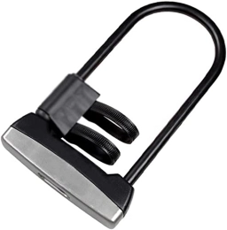 UPPVTE Accessories UPPVTE U-Lock Bike Lock, Anti-Theft Steel Electric Bicycle Scooter Convenient Lock Frame U Lock Warehouse Lock Bicycle Accessories Cycling Locks (Color : Black, Size : 225 * 108mm)