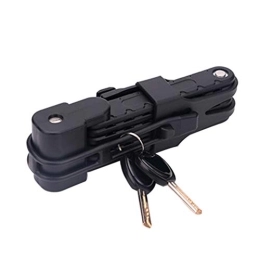 Uticon Folding Anti-theft Bicycle Chain Lock Mountain Bike Motorcycle Accessories Outdoors Cycling Black