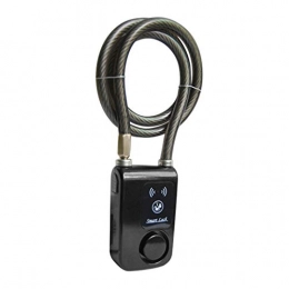 Chengstore Bike Lock Waterproof Smart Bluetooth Keyless Bike Lock, APP Unlocked Anti-theft IP44 Splash-Proof Cycling Lock with 110db Alarm for Bicycles, Motorcycles, Gates & Fences