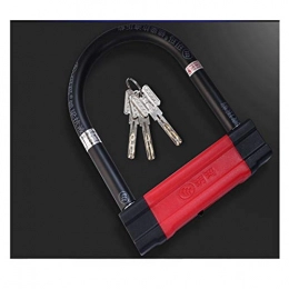 WeiCYN Accessories WeiCYN Electric Car Lock, Motorcycle Lock, Bicycle Lock, Glass Door Lock Anti-hydraulic Shear U-lock (Color : A)