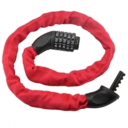 windmeile Accessories windmeile Bicycle Lock Red