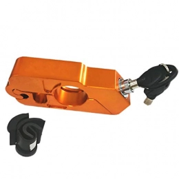 WOVELOT Aluminum Alloy Bike Lock Bicycle Handlebar Lock Anti-Theft Lock Safety Theft Locks(Orange)