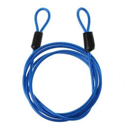 WSS Shoes Accessories WSS Shoes bicycle lock Bicycle Lock Steel Wire Cable Safety Loop Cycling Bike Protector Anti Theft-yellow Bike lock (Color : Blue)