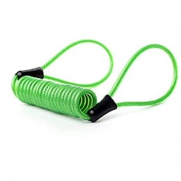WSS Shoes Bike Lock WSS Shoes bicycle lock Motorcycle Lock Security Anti Theft Bicycle Motorbike Motorcycle Disc Brake Lock Theft Protection For Scooter Safety-Black Bike lock (Color : Green Reminder rope)