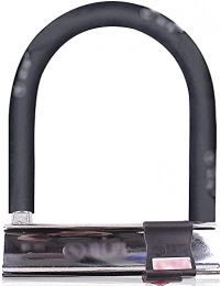 WXFCAS Accessories WXFCAS Easy to Carry Battery Electric Vehicle Lock Motorcycle Lock U-Shaped Bike Lock Tricycle Lock Popular Bicycle Locks (Color: Black, Dim (Color : Black, Size : 20x15cm)