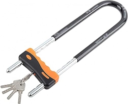 WXFCAS Accessories WXFCAS Easy to Carry Glass Door U Shaped Lock Shop Locks Bicycle Locks Bicycle Accessories Popular Bicycle Locks (Color: Black, Dimen (Color : Black, Size : 42x8cm)