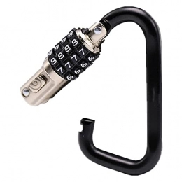 XIEZI Accessories XIEZI Bicycle Bassword Lock Cable Lock / Bicycle Lock Motorcycle Electric Car Helmet Password Lock Luggage Anti-Theft Four-Digit Password Lock-Black