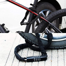 XIEZI Accessories XIEZI Bicycle Bassword Lock Mountain Bike Lock, Anti-Theft Chain Lock, Electric Motorcycle, Portable, Bicycle Password Chain Lock@A