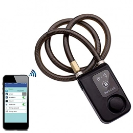 XIEZI Accessories XIEZI Bicycle Lock New Smart Bike Lock, Phone App Control Smart Alarm Bluetooth Lock Waterproof 110Db Alarm Bicycle Lock Outdoor Anti-Theft Lock