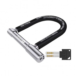 XinQing Accessories XinQing-Bicycle lock Bicycle Anti-theft Lock Anti-hydraulic Shear Universal, Precision Cast Stainless Steel, with 3 Keys, Suitable For Motorcycles, Electric Vehicles