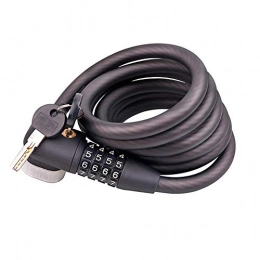 XinQing Bike Lock XinQing-Bicycle lock Bicycle Lock, Scooter Bike Motorcycle Cable Chain Lock, 180x1.2cm, Double Open Key Combination Lock, High Strength Steel Cable