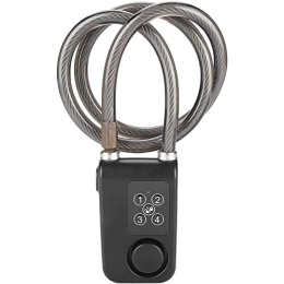 XIONGGG Accessories XIONGGG 110Db Alarm Anti-Theft Lock, Smart Bicycle Lock, Outdoor Waterproof Password Cycling Lock