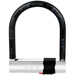 XMSIA Bike Lock XMSIA Bicycle Lock Durable Electric Bicycle Lock C-level Lock Cylinder Full Solid Lock Body Bicycle Lock Cycling Locks Anti-Theft (Color : Black, Size : 20x16cm)