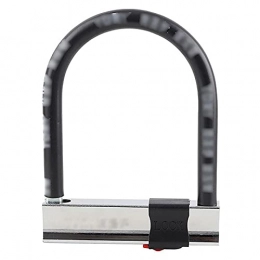 XMSIA Accessories XMSIA Bicycle Lock Portable Electric Vehicle Lock U-shaped Lock Motorcycle Lock Bike Lock Riding Accessories Cycling Locks Anti-Theft (Color : Black, Size : 20x15cm)