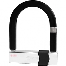 XMSIA Accessories XMSIA Bicycle Lock Universal U-shaped Lock Key Lock Bicycle Motorcycle Lock Riding Accessories Cycling Locks Anti-Theft (Color : Black, Size : 21x16cm)