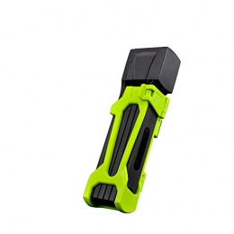XUANX Accessories XUANX Mountain Road Bicycle Anti-Theft Bicycle Lock Lightweight Joint Folding Lock Anti-Hydraulic Shear Riding Equipment, Green