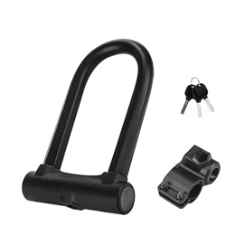XWLAI Accessories XWLAI Bike U Lock Heavy Duty Bike Lock Bicycle U Lock, With Sturdy Mounting Bracket, for Bicycle, Motorcycle And More (Color : Black)
