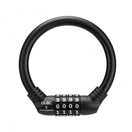 Xyl Accessories Xyl Light bicycle lock cable combined with a small bicycle cable lock the bicycle antitheft wheel lock black