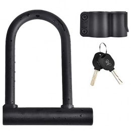 YANGMAN-L Accessories YANGMAN-L Bike U Type, Bicycle Lock Strong Cycle Scooter Bike Motorcycle Motobike D Lock with Bracket for Bicycle Tricycle Scooter Gate