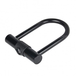 YBWEN Accessories YBWEN Bicycle Lock Bicycle Lock Aluminum Lock U-lock Lock Cycling Lock Cable Lock For Bike U-Locks (Color : Black, Size : One size)