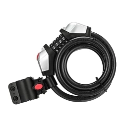 YINHUI Accessories YINHUI Bicycle Lock 4 Digit Code Combination Anti-theft 1.2m / 1.5m Cable Lock Cycling Motorcycle MTB Bike Lighting Bicycle Equipment (Color : Type2 1.5m)