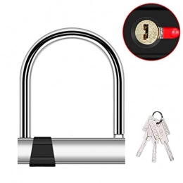 YQG Accessories YQG Gate Waterproof Bike U Lock, Strong Security Anti-theft Lock with 3 Keys for Mountain Bicycle Motorbike Security