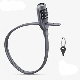 YQG Bike Lock YQG Heavy Duty Bike Lock, Bike Cable Lock Multi Stable Bicycle Lock Password Cycling Lock for Road Bike (Color : Gray)