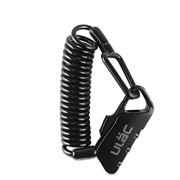 YQG Accessories YQG Outdoors Bike Lock, Bike lock Mini Bike Lock 00mm Fold Backpack Cycling Bicycle Cable Lock Combination Anti-theft Bike -white (Color : Black)