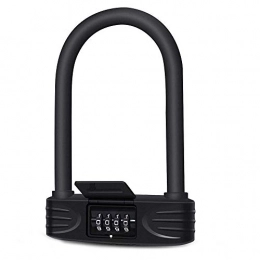 YSYDE Accessories YSYDE Bike U Lock 4-Digit Resettable Bicycle U-Lock Security Anti-theft Coated Hardened Steel Bike Lock for Bicycle Motorcycle Scooter Sports Equipment