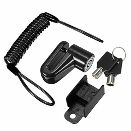 yuzheng Bike Lock yuzheng Anti-theft Lock Electric Scooter Disc Brake Lock with Steel Wire Bicycle Mountain Bike Motorcycle disc lock Safety Theft Protect (Color : Black Lock)