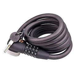 Yxxc Bike Lock Yxxc Bicycle lock Bicycle Lock, Scooter Bike Motorcycle Cable Chain Lock, 180x1.2cm, Double Open Key Combination Lock, High Strength Steel Cable
