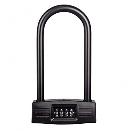 Yxxc Accessories Yxxc Combination Lock Combo Gate Lock For Bike Scooter Motorcycles U-Lock For Bike Scooter Motorcycles U-Lock, Black