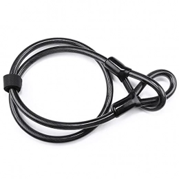 YXXJJ Bike Lock YXXJJ Security lock Bicycle Lock With Key U Lock Bike Lock Anti-Theft Secure Lock with Mounting Bracket For Bicycle Accessories For Bicycle Durable and easy to install. (Color : Black cable)