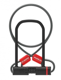 Zefal Accessories Zefal 4944C K-Traz U13 Code + Cable Lock, Black, 115x230mm / 120cm